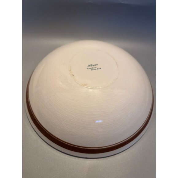 Vintage Nasco Mountain Woodland 11" Round Fruit / Serving Bowl - Picture 5 of 11